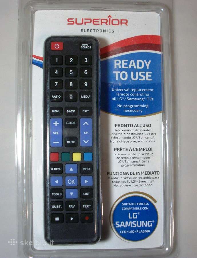 Universalus distancinis LG/samsung TV pultelis