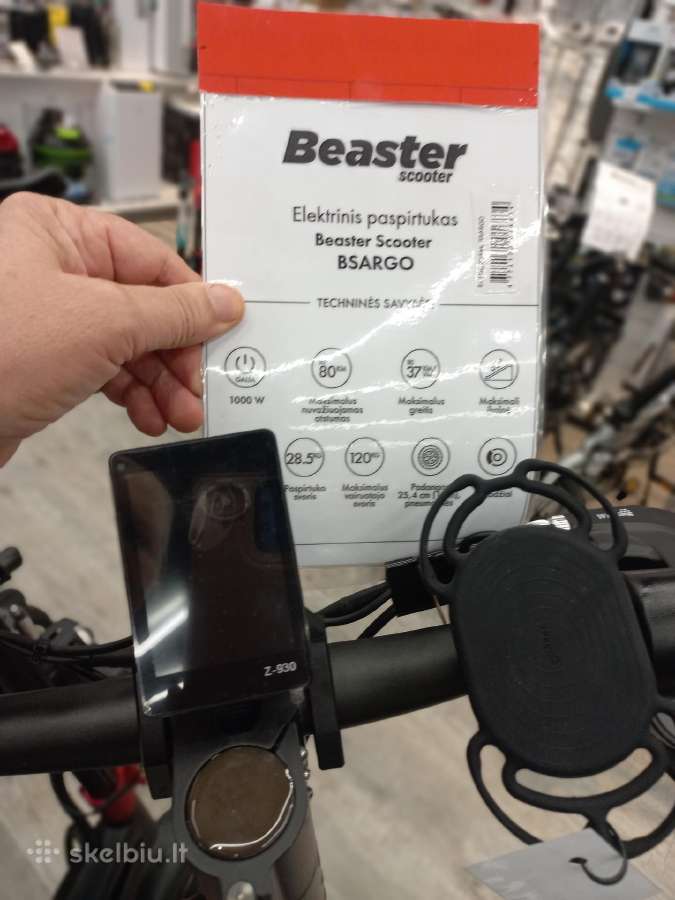 Paspirtukas elektrinis1000w Beaster Bsargo - nuotraukos Nr. 2