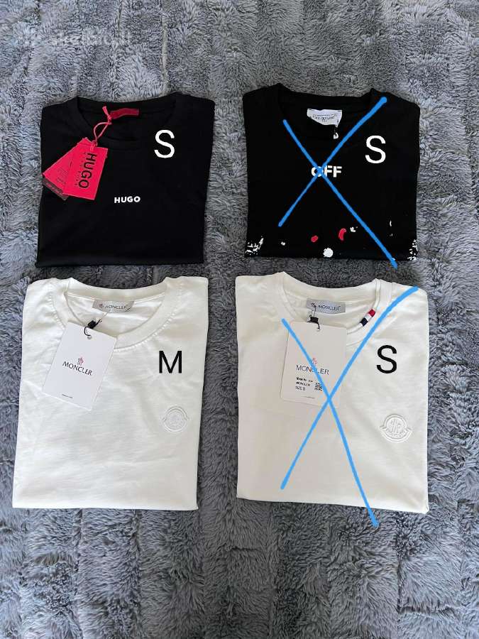 Vyriški marškinėliai ck, moncler, off white,hugo