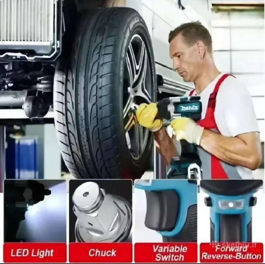 Smūginis veržliasukis Makita Dtw700 - nuotraukos Nr. 14