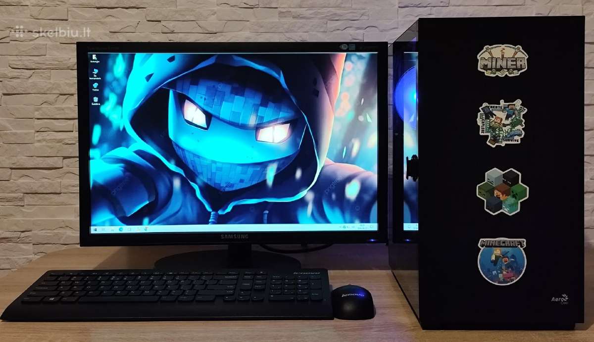 Pilnas kompiuterio komplektas su i5/SSD/gtx1050ti