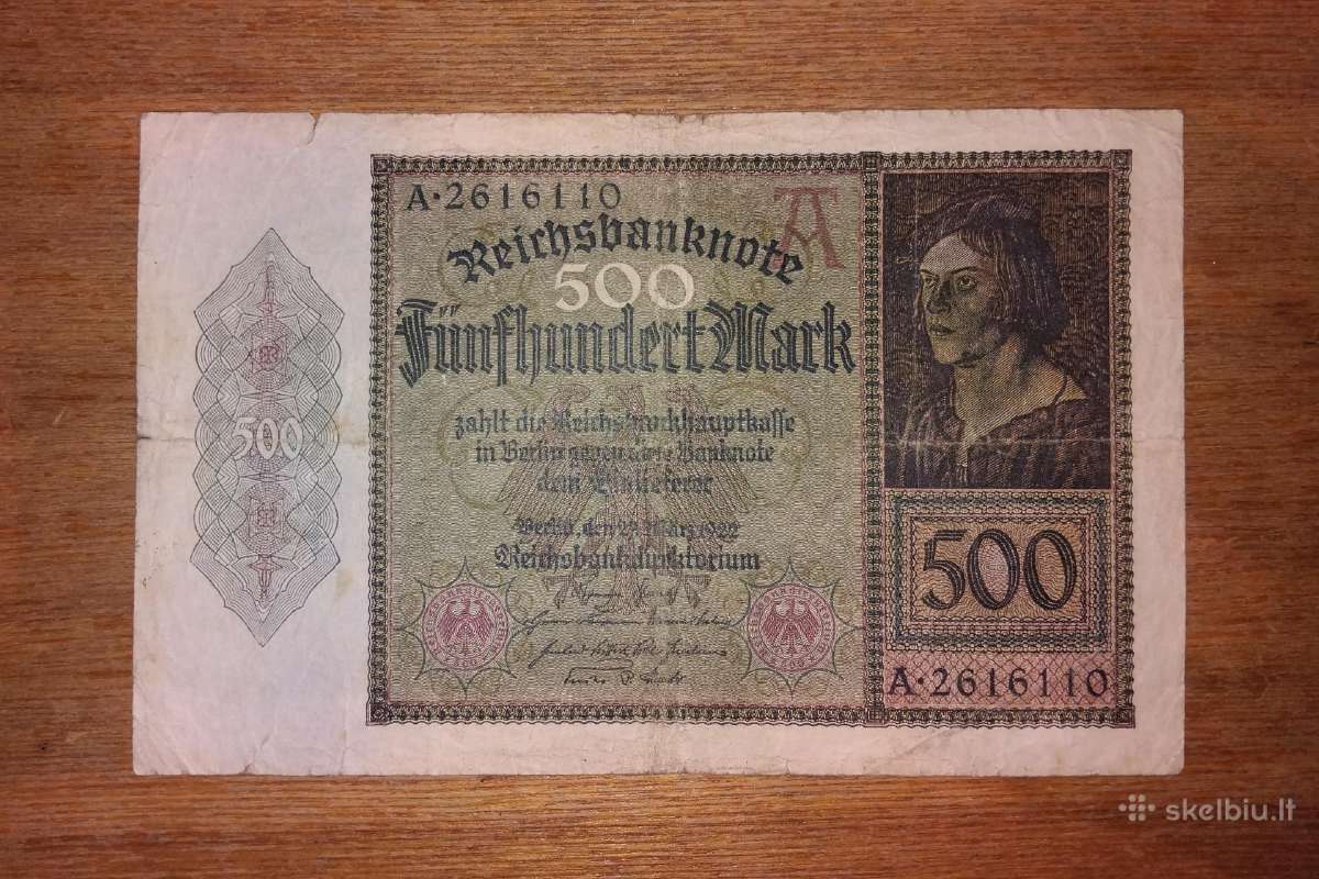 Vokietijos 500 markių banknotas