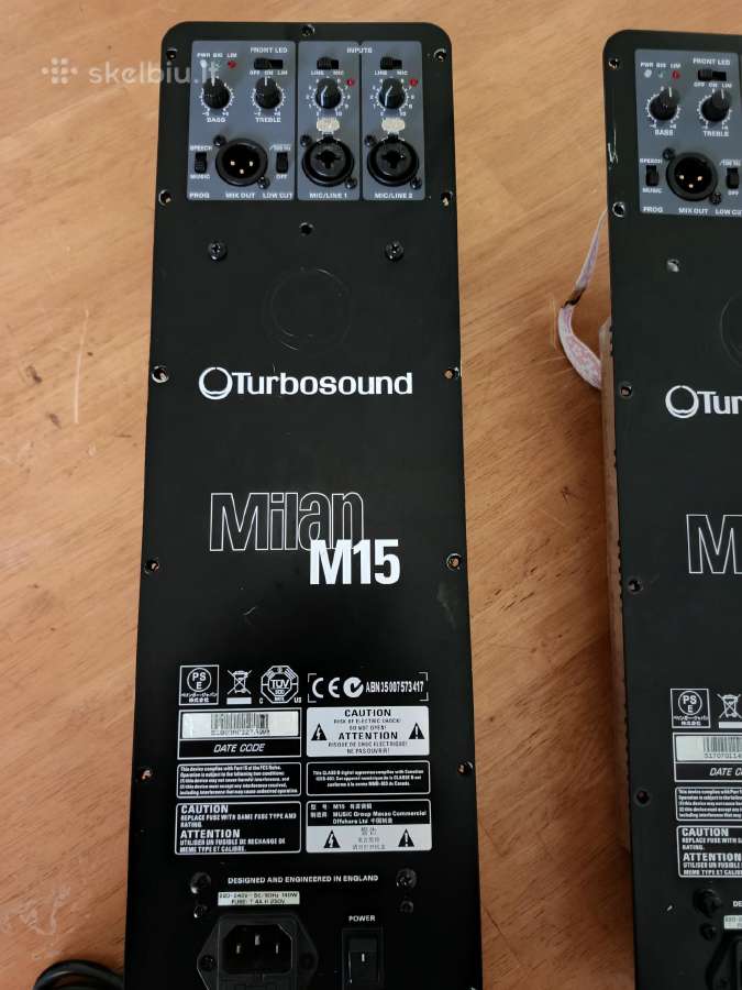 Stiprintuvai Turbosound Milan M 15 - nuotraukos Nr. 2