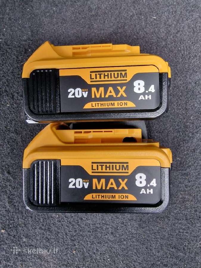 Naujos baterijos 18-20v 8.4 am tinka Dewalt
