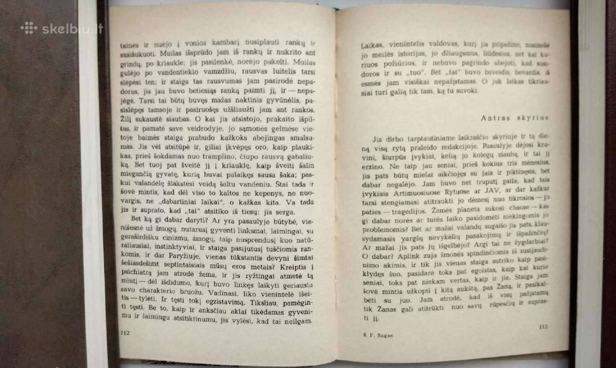 F. Sagan. Sveikas, liūdesy. 1979 m. leid. - nuotraukos Nr. 9