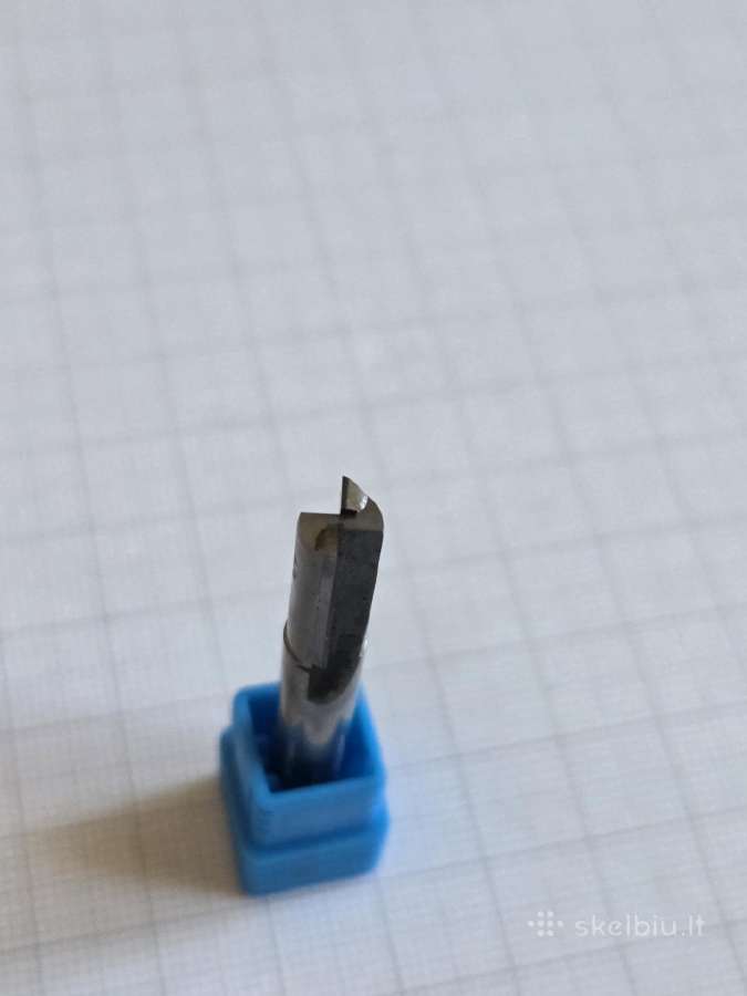 CNC deimantinės frezos 6x15mm, dviplunksnės - nuotraukos Nr. 2