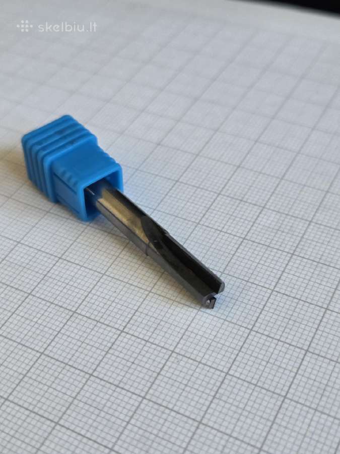 CNC deimantinės frezos 6x15mm, dviplunksnės - nuotraukos Nr. 3