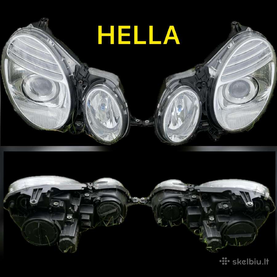 Priekiniai žibintai Hella MB E W211 2003-2009