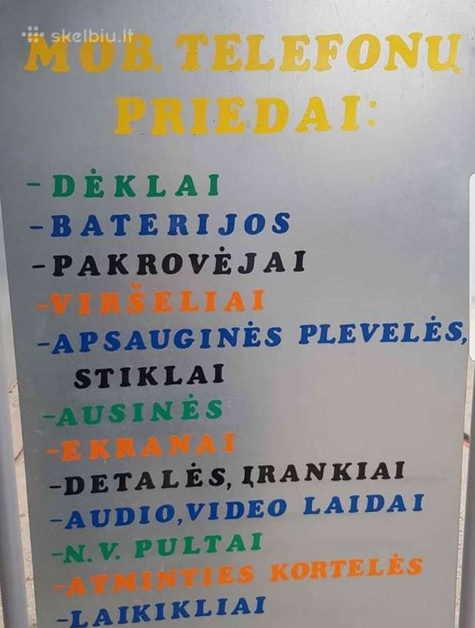 Mobiliųjų telefonų priedai,audio,video, pultai. - nuotraukos Nr. 3