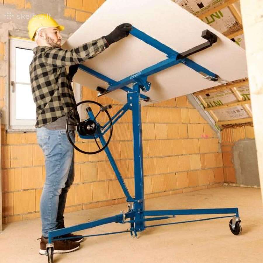 Gipso kartono plokščių keltuvas Scheppach Tbl400 - nuotraukos Nr. 7