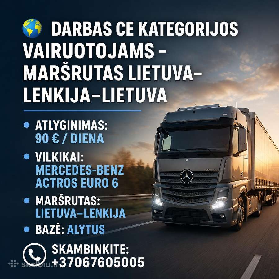 Darbas Vairuotojams CE