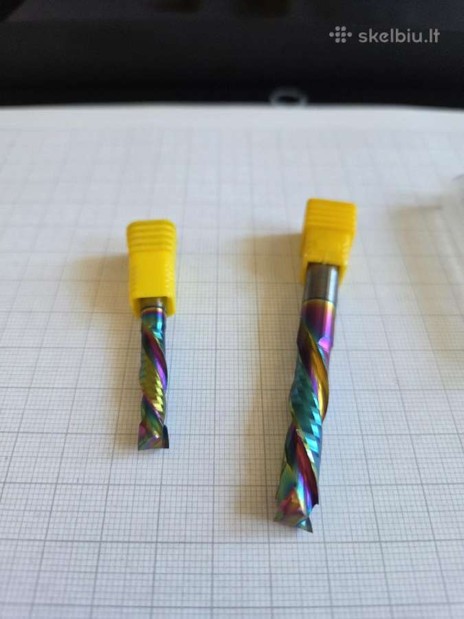 CNC kompresinės frezos su dlc danga 6x25x50