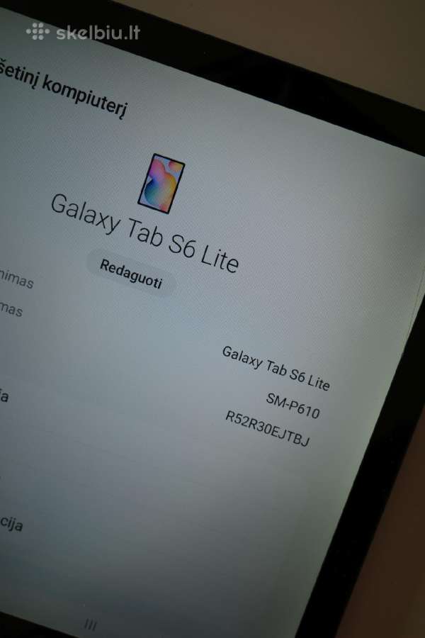 Samsung Tab S6 Lite 64gb Akg Planšetė su dėžute - nuotraukos Nr. 7