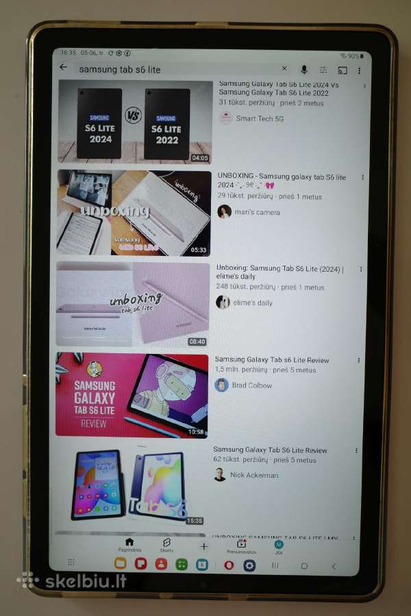 Samsung Tab S6 Lite 64gb Akg Planšetė su dėžute - nuotraukos Nr. 8