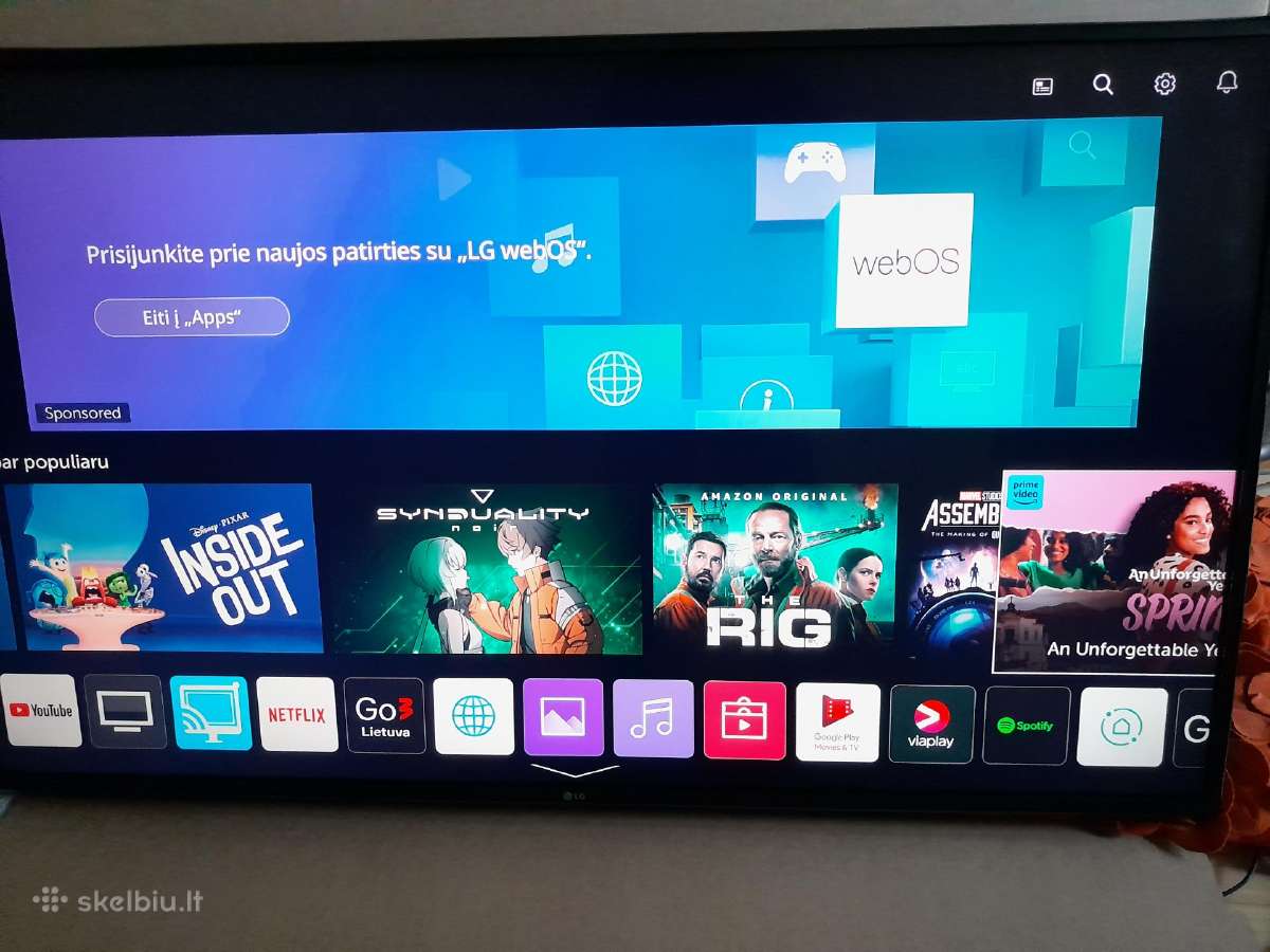 129 cm Ismanus LG 49um7100 4k - nuotraukos Nr. 2