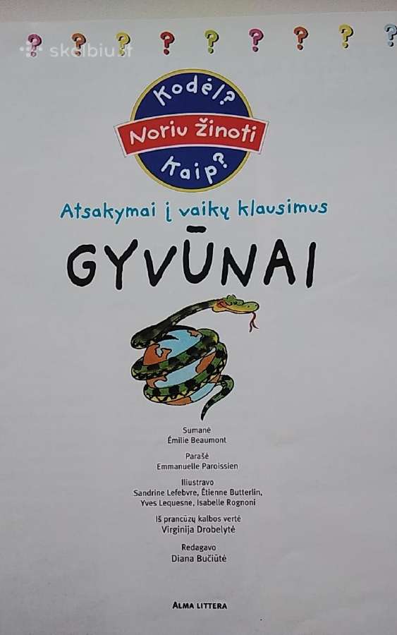 Atsakymai į vaikų klausimus. Gyvūnai - nuotraukos Nr. 3