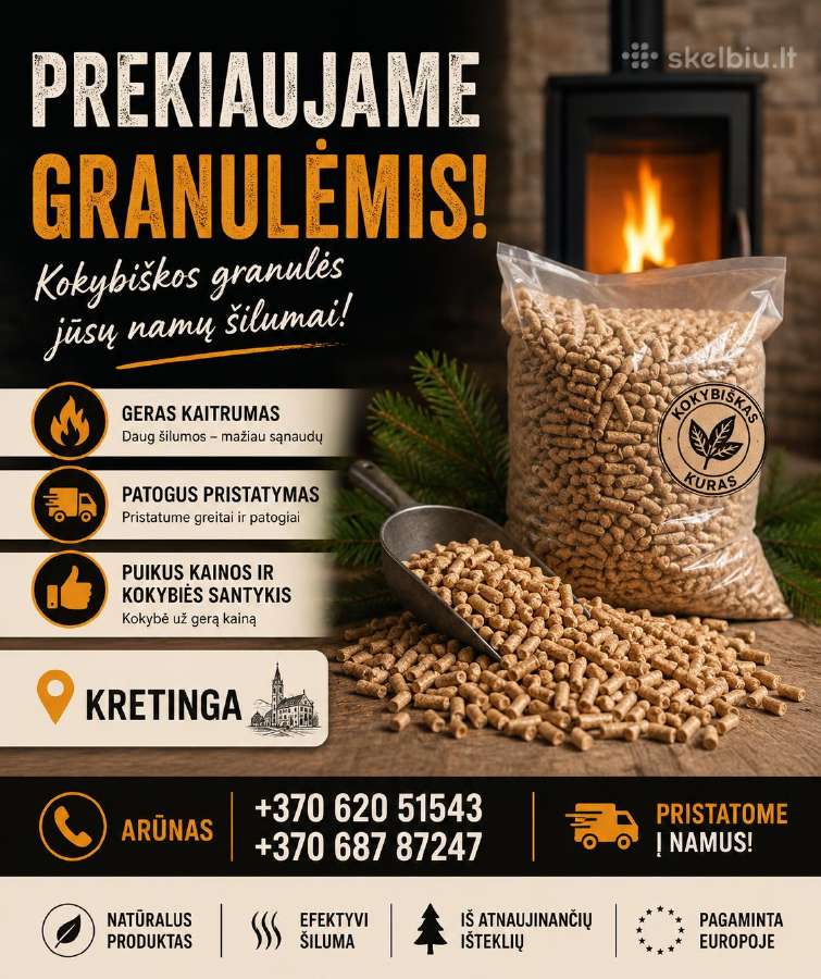 Parduodamos granulės