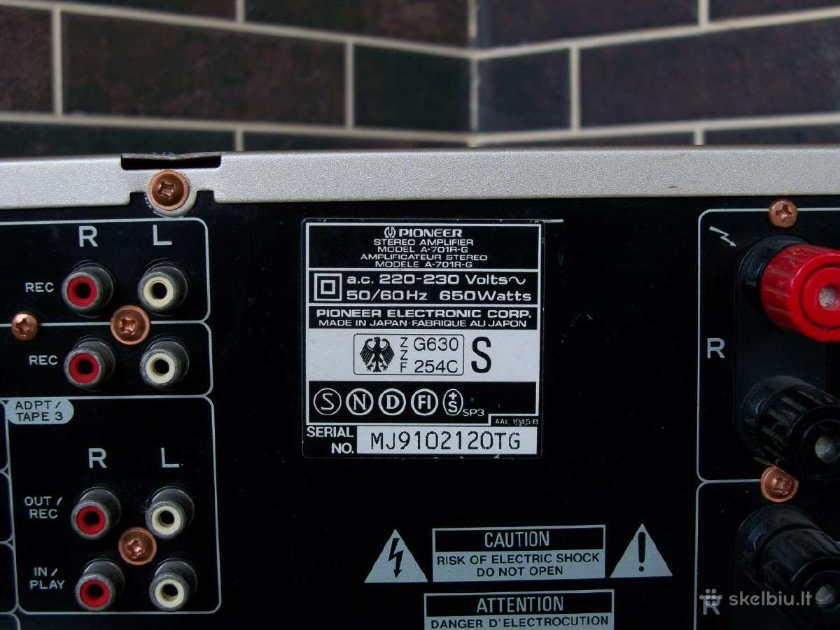 Pioneer Sa 8800. CX-7000. A 701r, 676. S-5pc. - nuotraukos Nr. 18