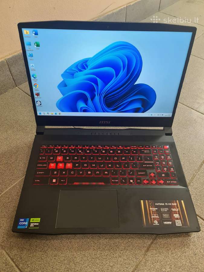 Msi Katana 15 Hx, i7-14650hx, 16 GB, 512 GB, 5060