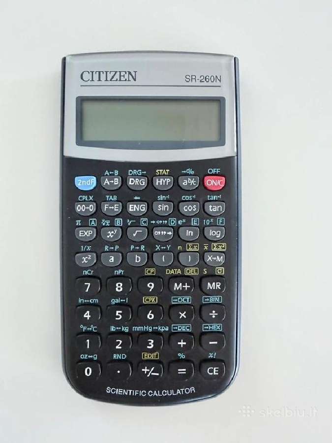 Mokslinis skaičiuotuvas Citizen Sr-260n