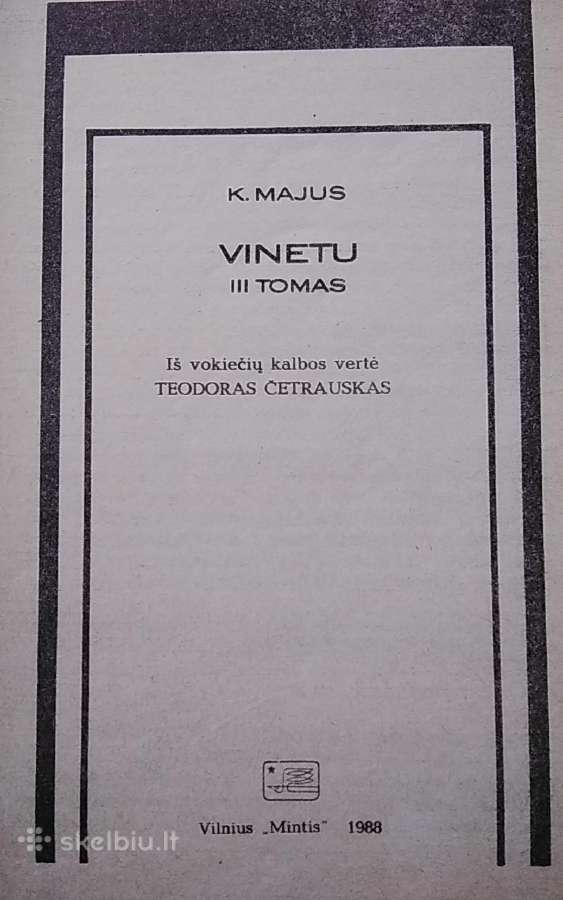 Vinetu (3 tomas) - nuotraukos Nr. 2