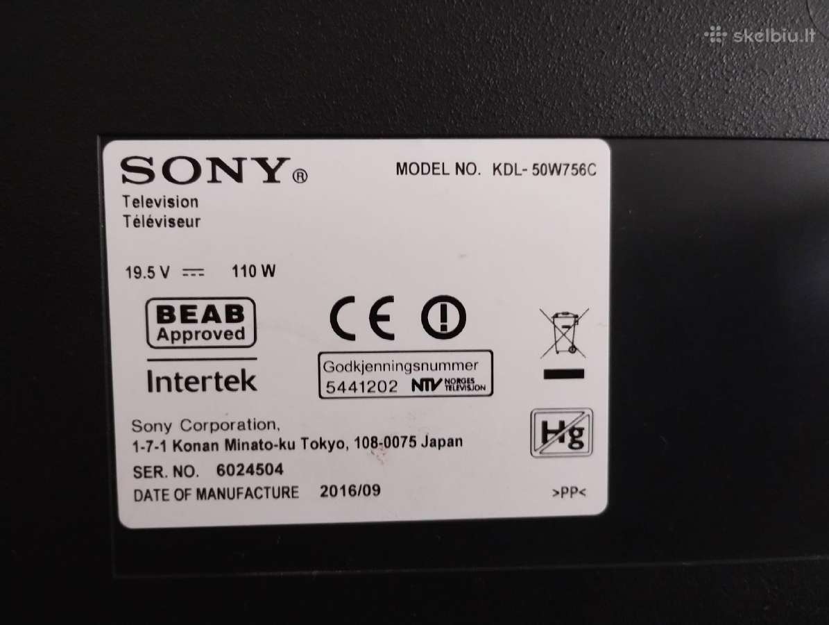 Sony kdl-50w756c Android - nuotraukos Nr. 10