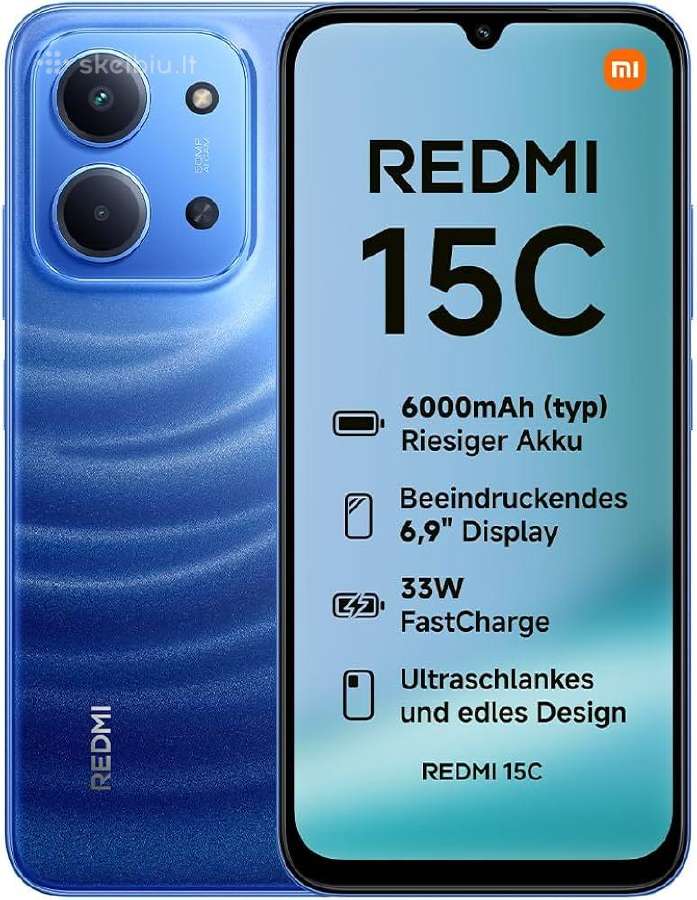 Naujas Xiaomi Redmi 15c 256gb 4gb RAM su Garantija - nuotraukos Nr. 2