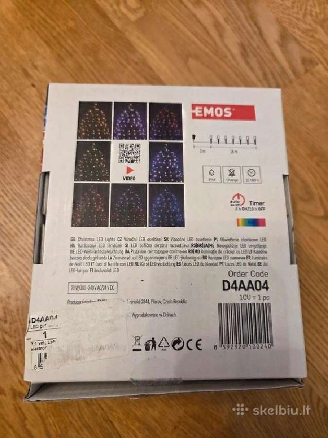 Emos 160 LED Rgb girlianda 16 m su pulteliu - nuotraukos Nr. 3