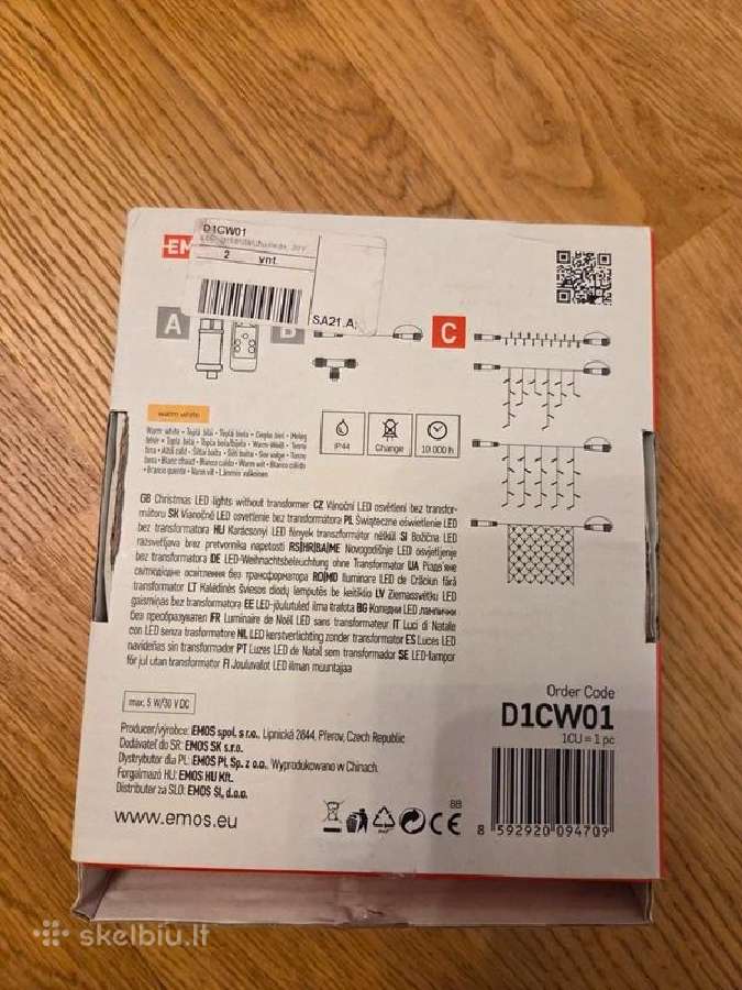 Emos LED varvekliai 2,5 m šiltai balti - nuotraukos Nr. 2