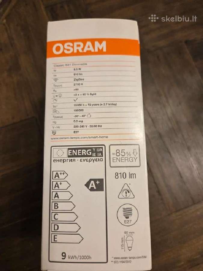 Osram Smart+ E27 Zigbee LED lemputė - nuotraukos Nr. 3