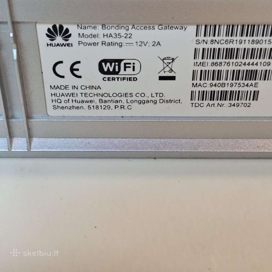 Huawei su sim maršrutizatorius - nuotraukos Nr. 4