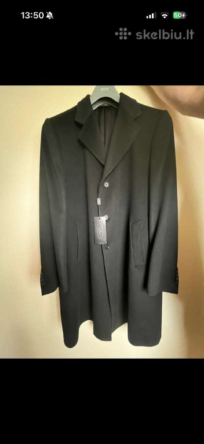 Kašmyrinis vyriškas paltas
