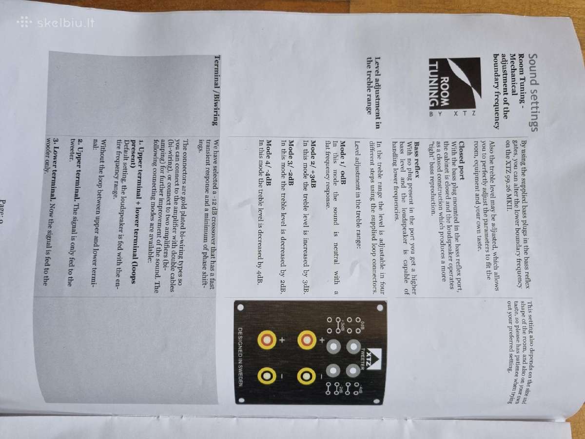 Audio monitorinės kolonėlės Xtz 99.26 Mkll - nuotraukos Nr. 4