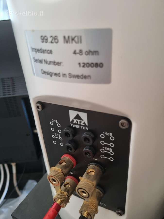 Audio monitorinės kolonėlės Xtz 99.26 Mkll - nuotraukos Nr. 12