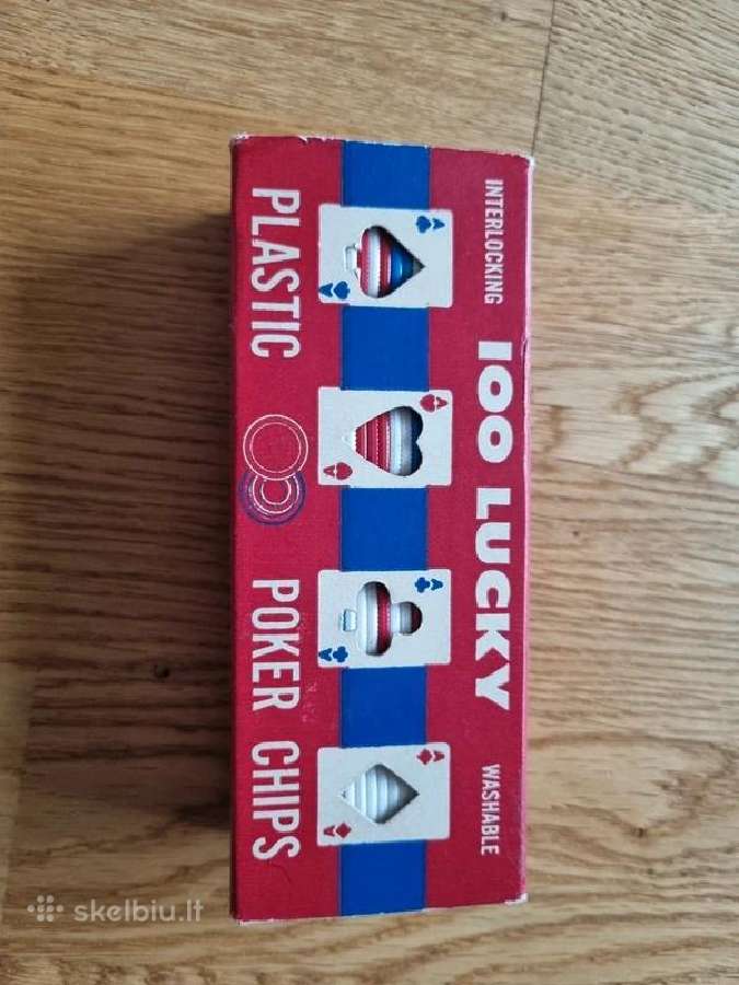 100 vnt. vintage pokerio žetonų