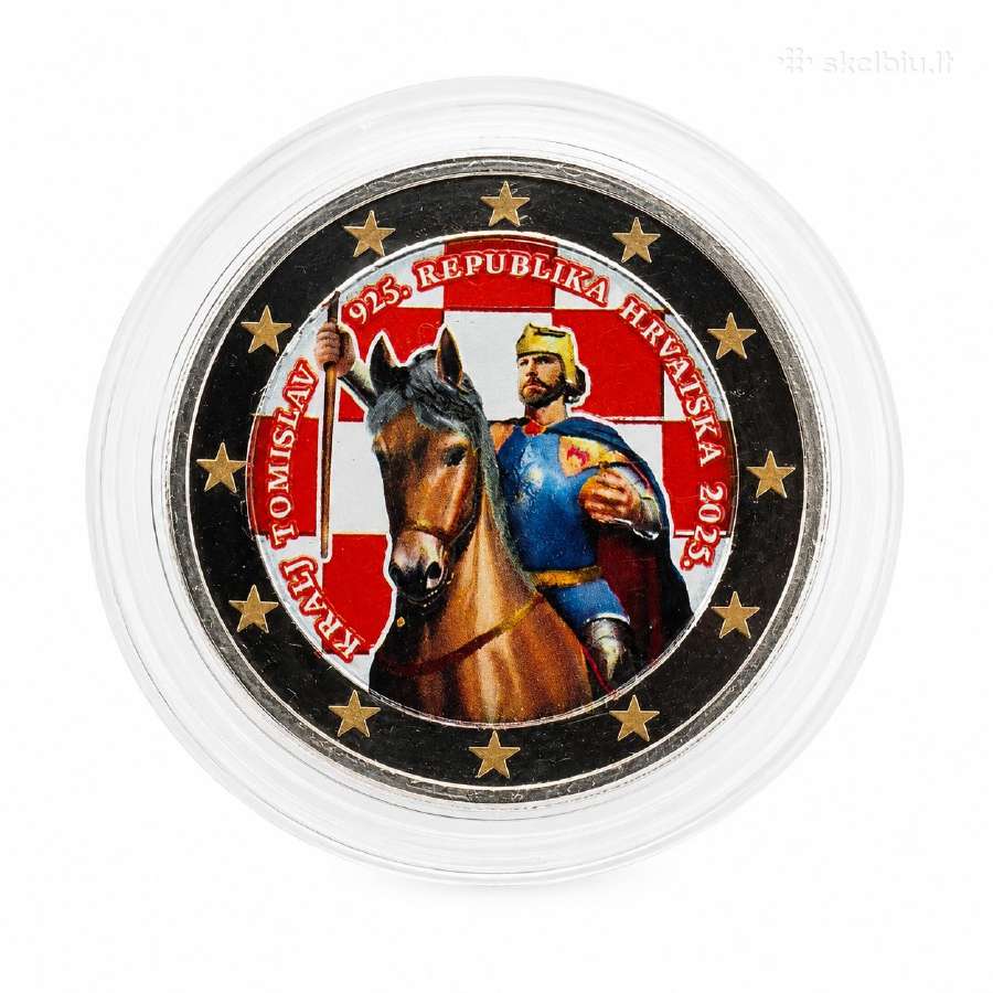 Spalvotos dvieju euru monetos - nuotraukos Nr. 2