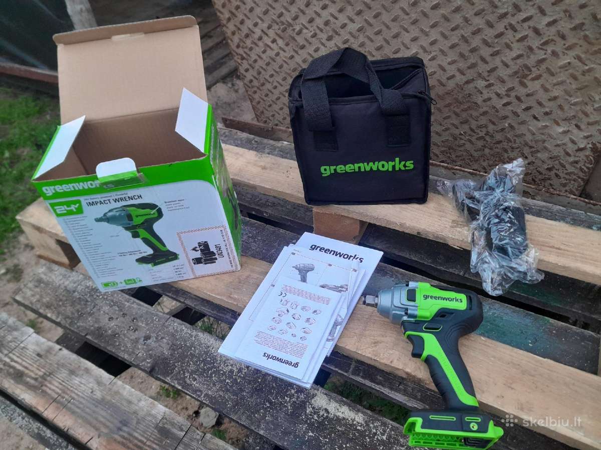 Greenworks naujas smūginis 400nm suktukas