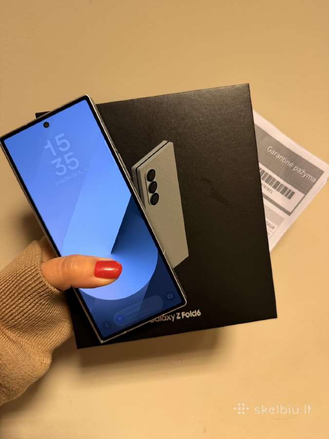 Samsung Galaxy Z Fold 6 su dėžute ir garantija