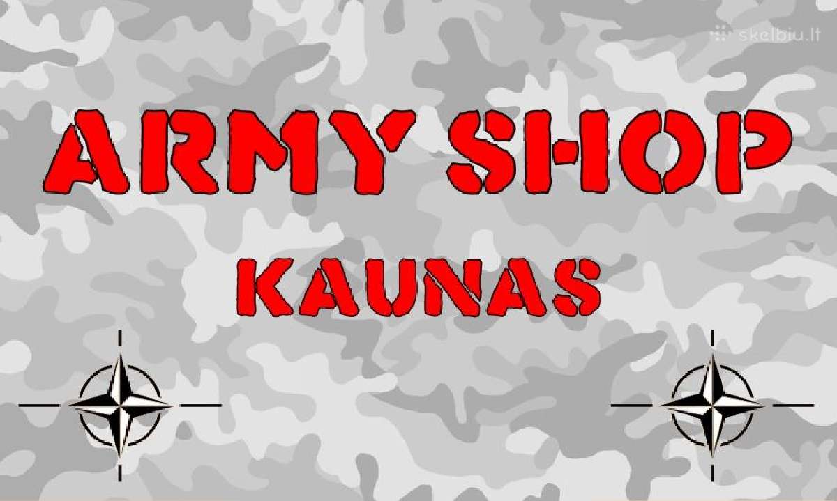 Army Shop ieško pardavėjo (-s) pusei etato Urme