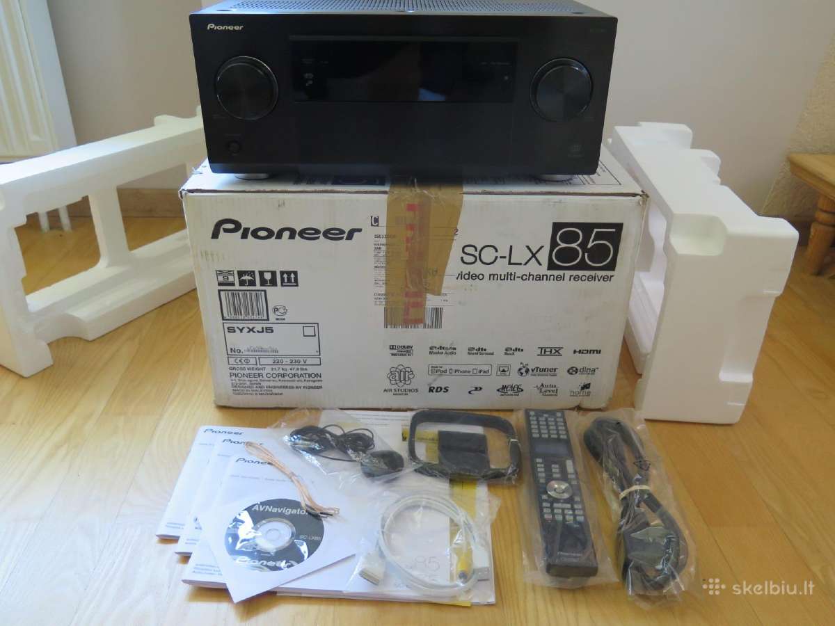 Pioneer Sc-lx85 stiprintuvas resyveris 9x190w