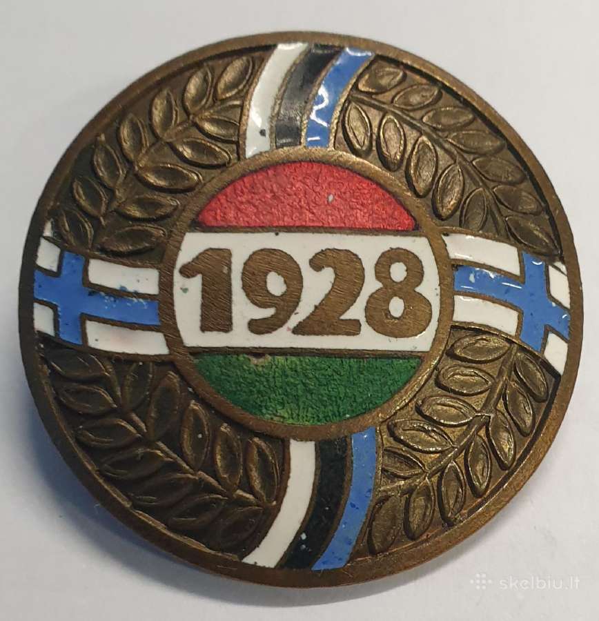 1928 Finougrų kalbos kongreso ženklelis