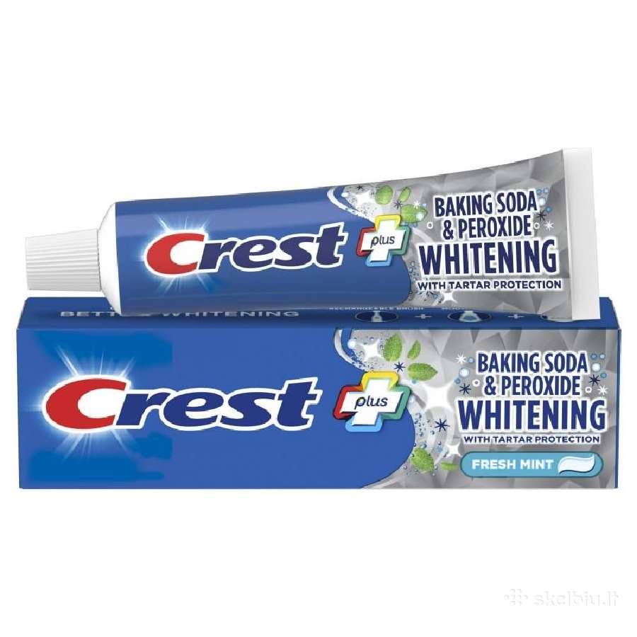 Crest 3D White dantų balinimo juostelės ir pastos - nuotraukos Nr. 4