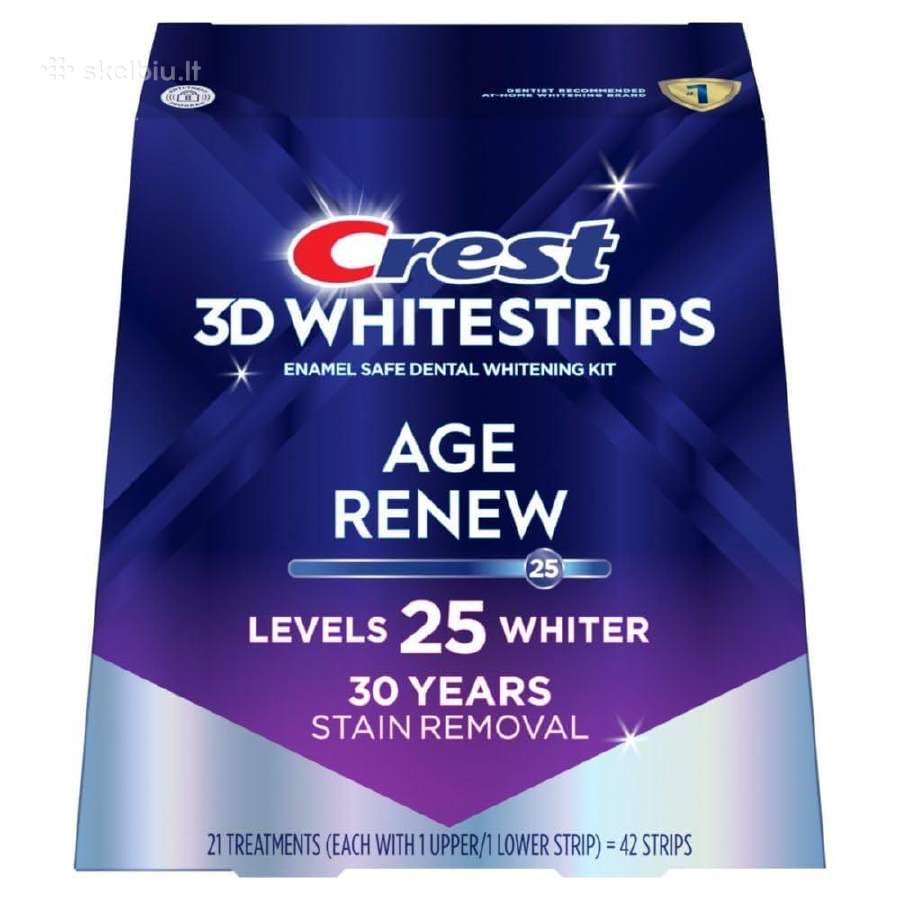 Crest 3D White dantų balinimo juostelės ir pastos - nuotraukos Nr. 9