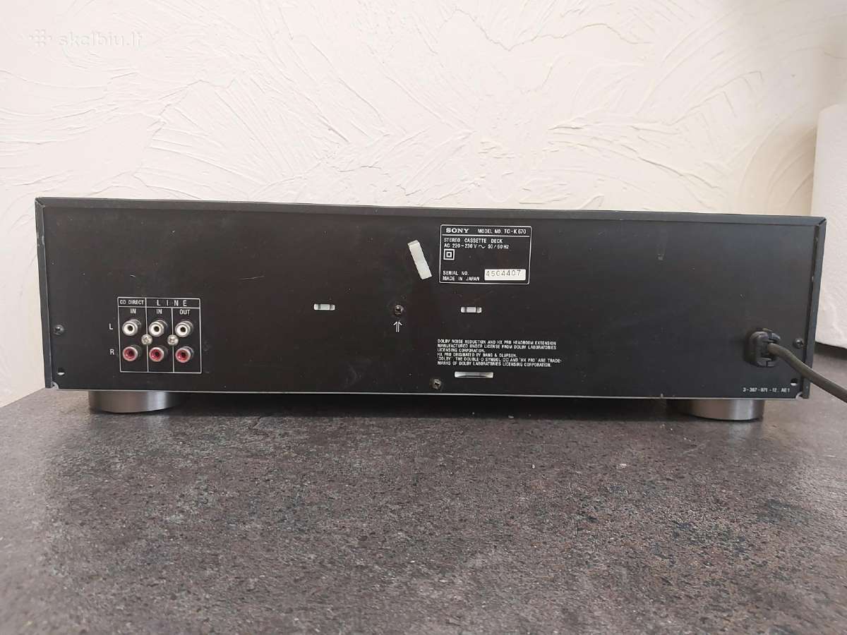 Sony Tc-k670 - nuotraukos Nr. 5