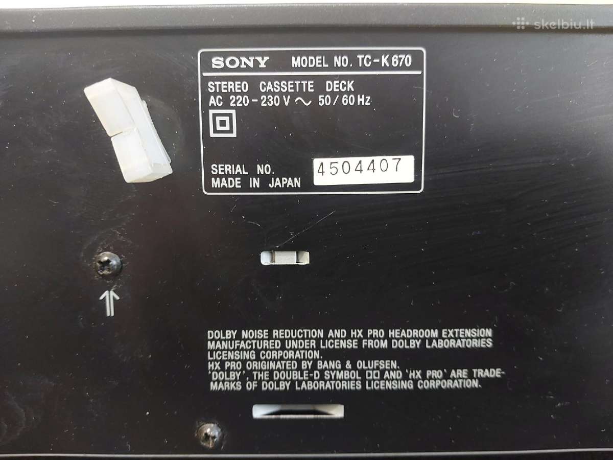 Sony Tc-k670 - nuotraukos Nr. 7