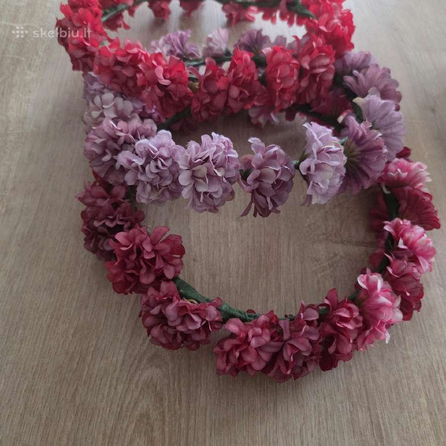 Aksesuras plaukams gėlių vainikėlis