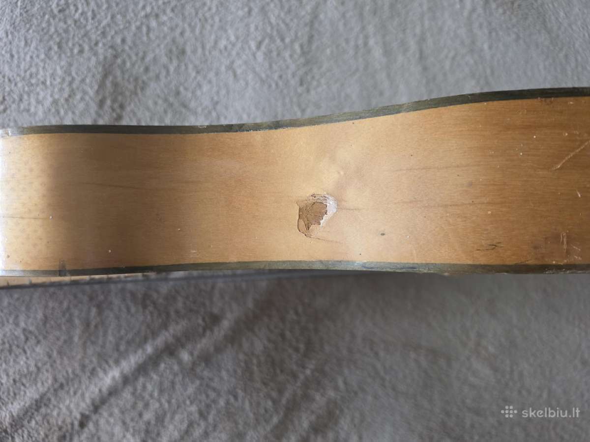 Sovietinė vaikiška antikvarinė gitara Apt. 417 - nuotraukos Nr. 2