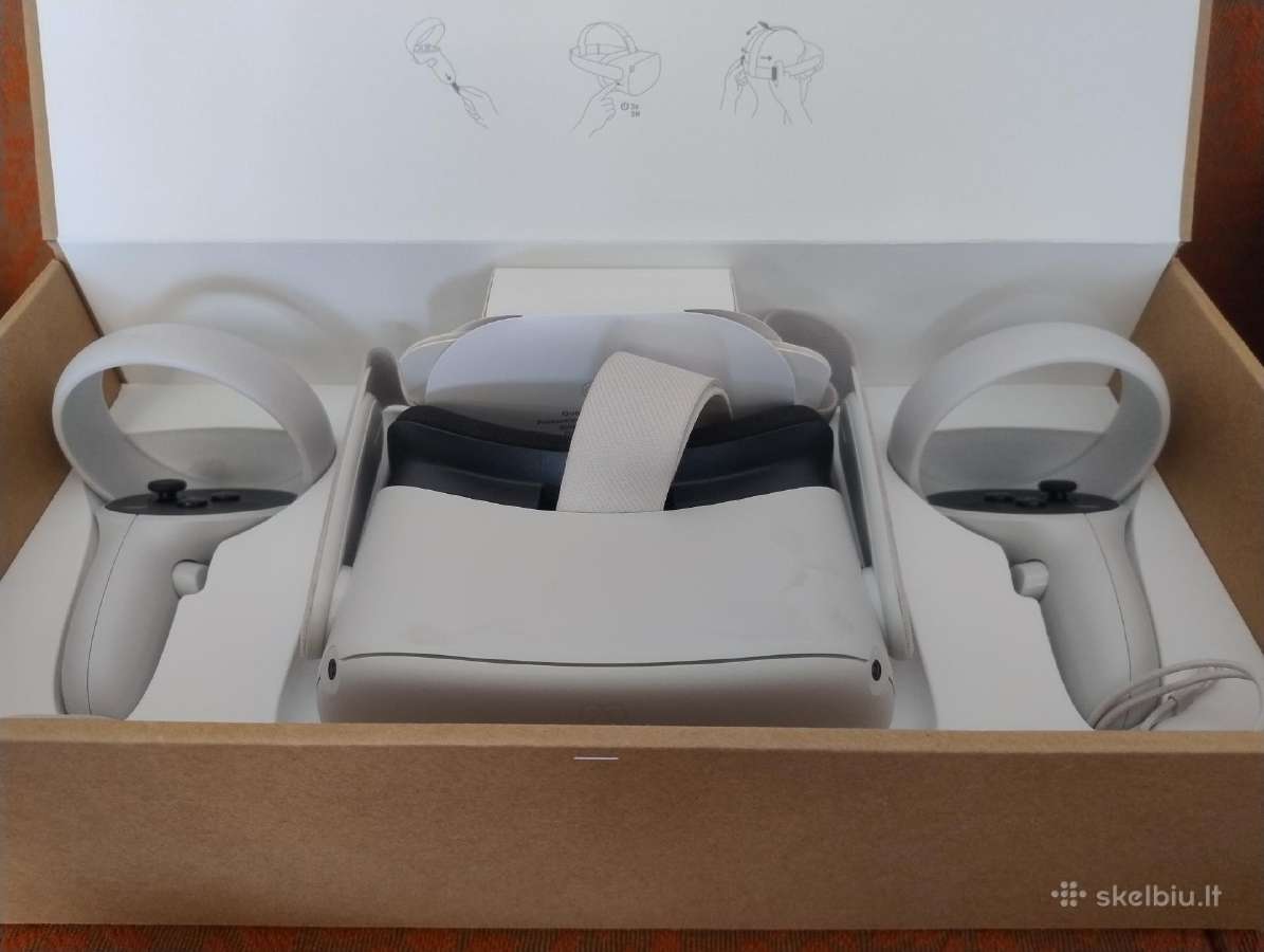 Meta Oculus Quest 2 128gb Su Priedais