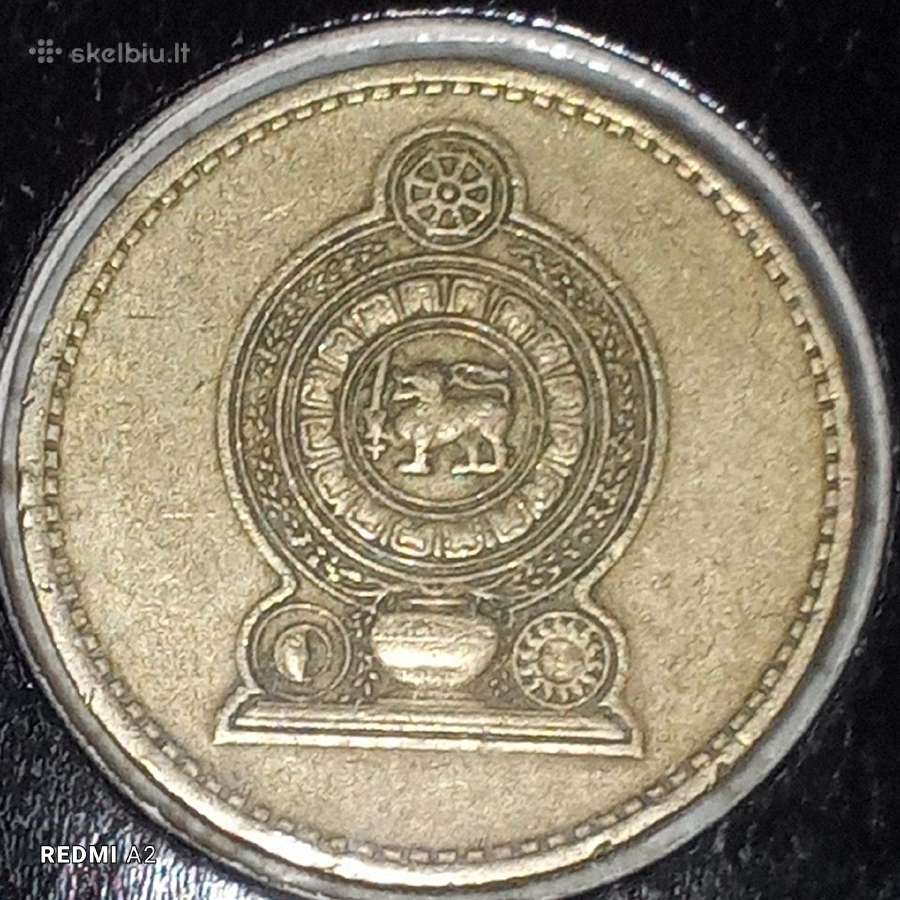 Šri Lanka 5 rupijos 1986