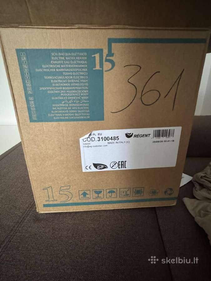 Reagent vandens šildytuvas 15 l